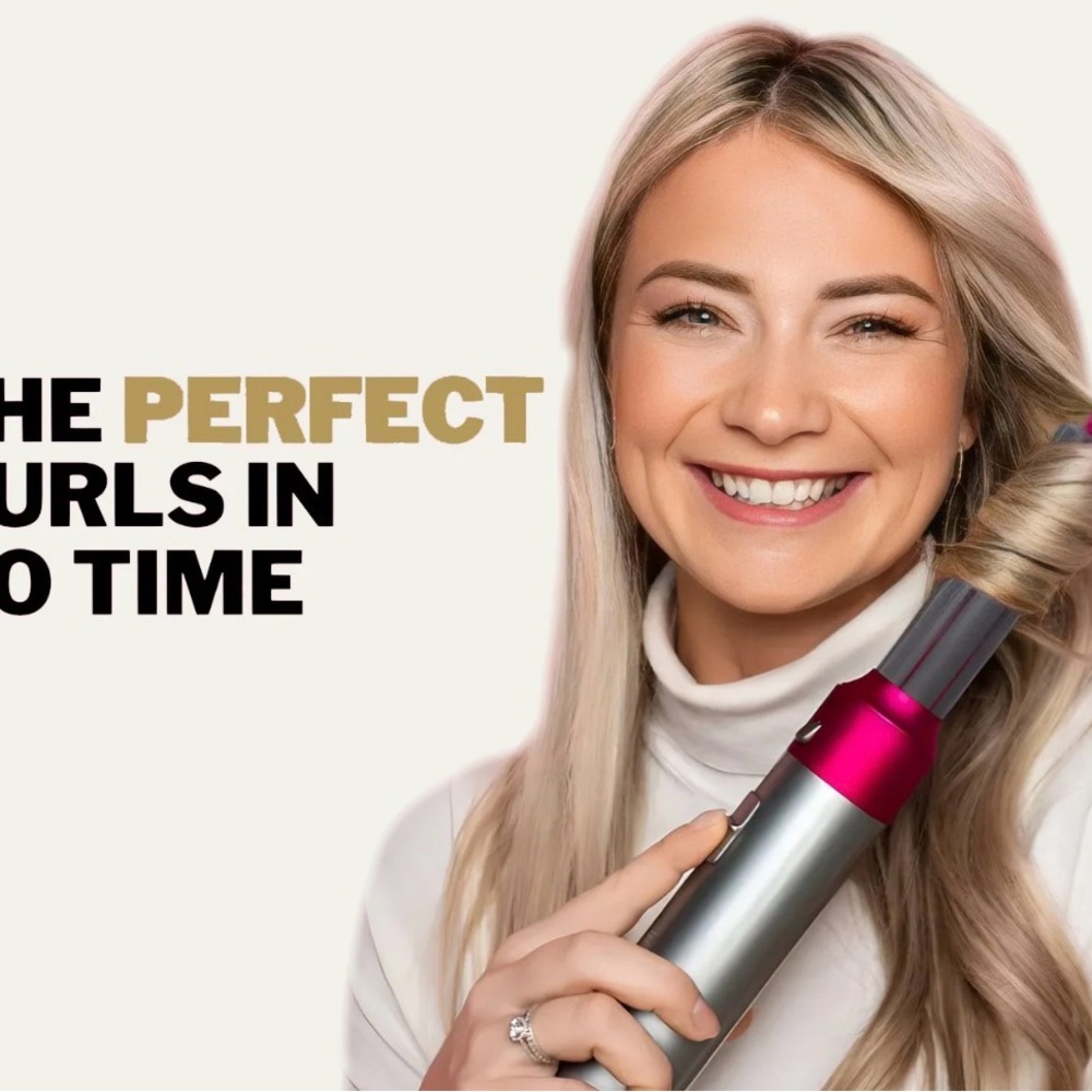 Nora Styler Hair Styler with Gold  Finish